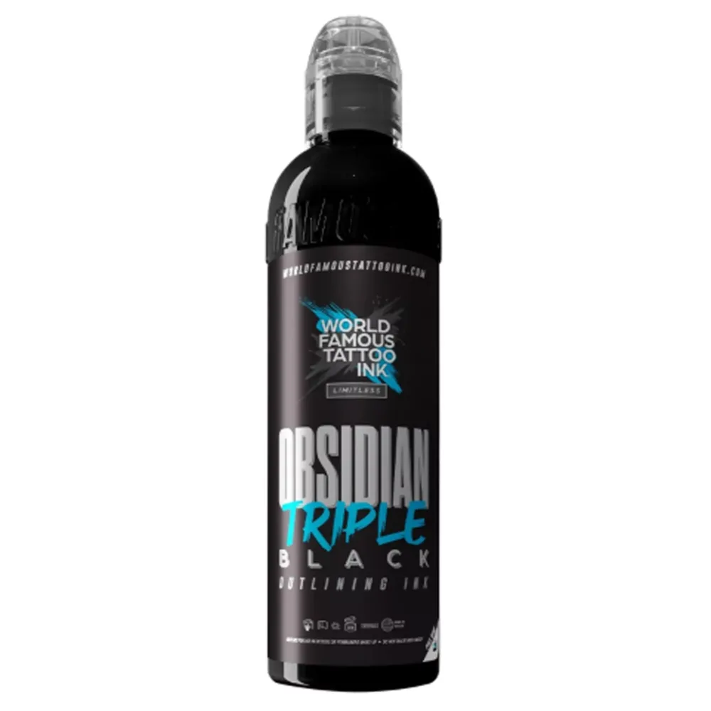 World Famous Obsidian Triple Black Outlining