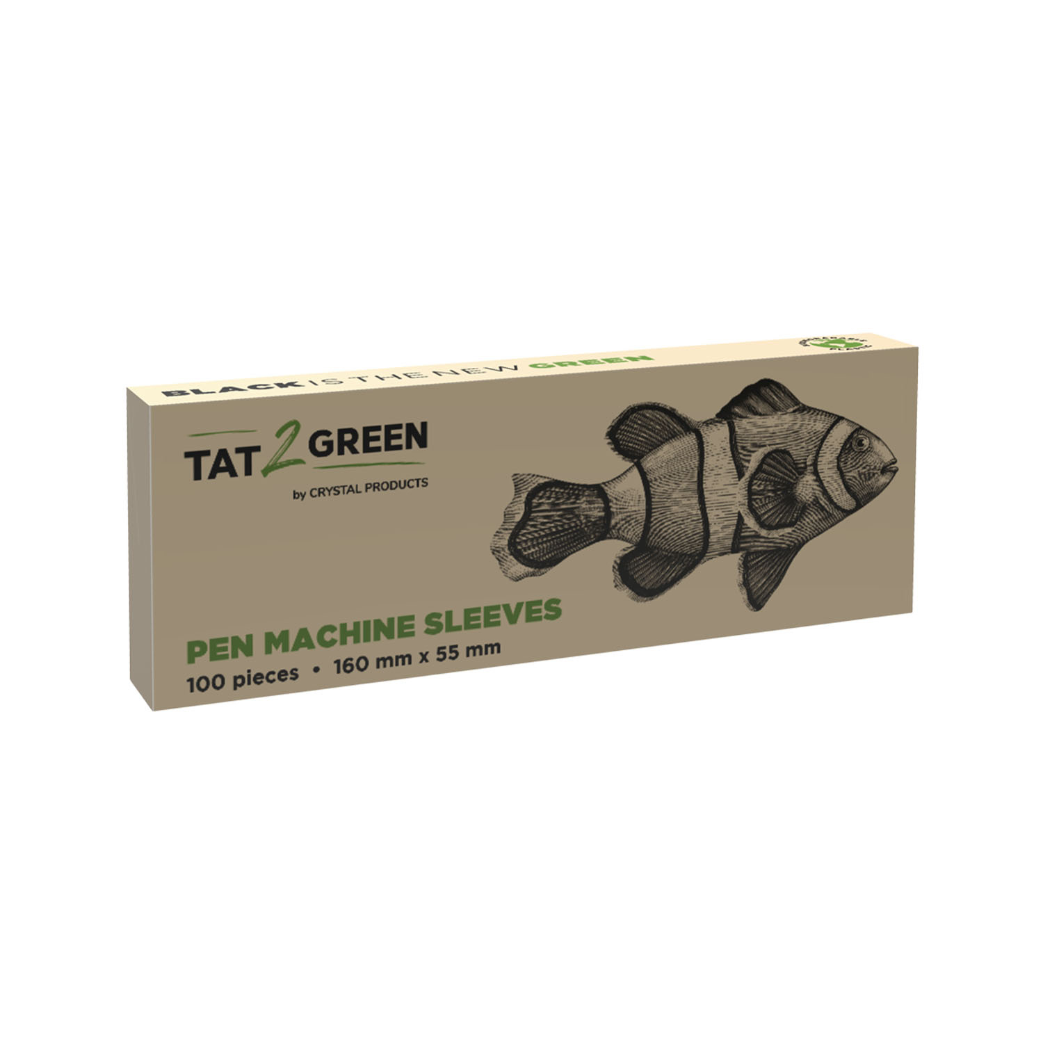 Tat2Greeen Pen Machine Sleeve Black (100x)